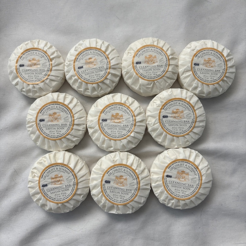 Gilchrist & Soames Cleansing Bar Aloe Vera 1.5 oz. Lot of 10 Soap New In Package